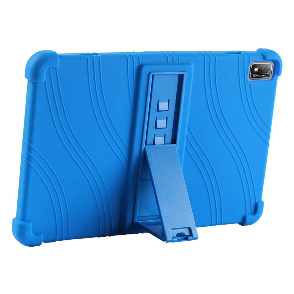 Durable Soft Silicone Tablet Case with Adjustable Multi-Angle Stand