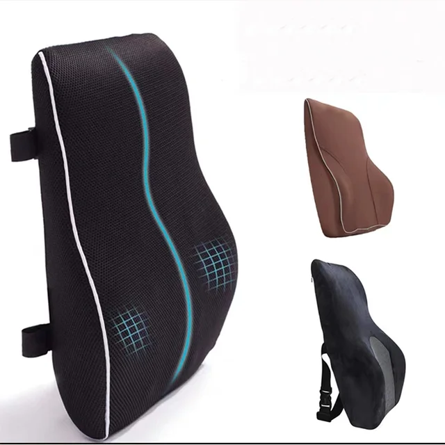 Coussin de siège de voiture antidérapant en mousse à mémoire de forme, siège de bureau et de jeu, prend en charge les lombaires et la taille, doux et confortable, 1PC 5