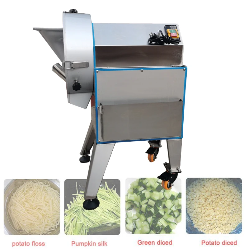 Automatic Vegetable Cutting Machine Electric Potato Onion Carrot Ginger Slicer Commercial