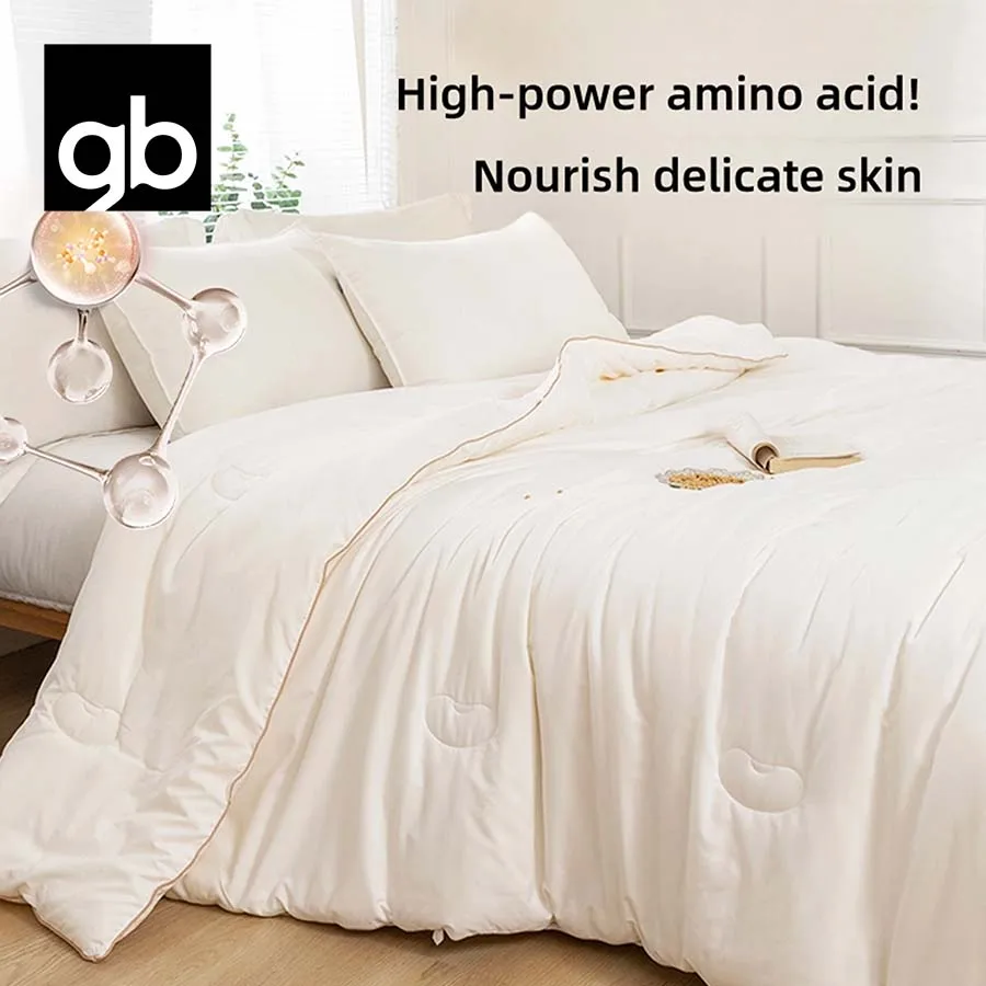 gb soy protein fiber quilt core 5A grade antibacterial quilt breathable, non stuffy, fluffy, soft natural plant extract