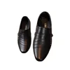 туфли Boy's Leather Shoes Spring Autumn Pointed Toe Formal Dress Shoes British Style Black White Kids Shoes Party Wedding Flats 5
