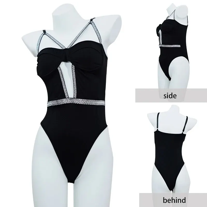 Women Jumpsuit Sexy Hollow Push Up Without Back With Adjustable Shoulder Straps