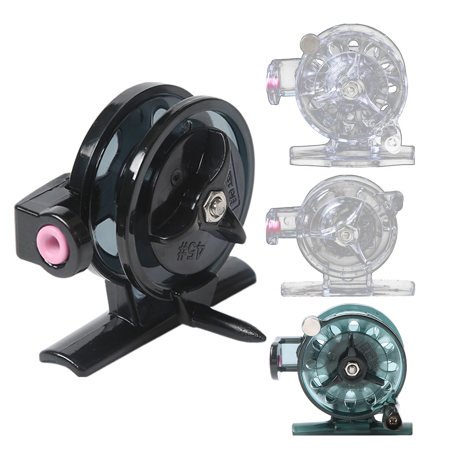 Moulinet de pêche sur glace spinning 45#/55#, roue pour pêche hivernale, moulinet casting et spinner, pour pêche en eau froide