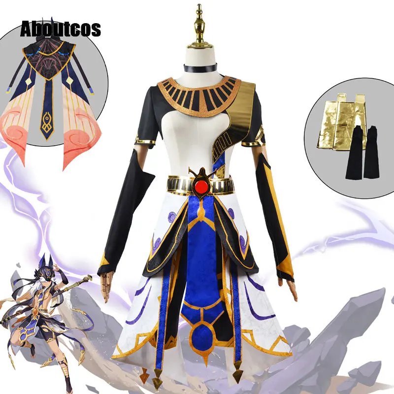 

Aboutcos Game Genshin Impact Cyno Cosplay full of set New General Mahamatra Game Cyno Costume Suit christmas