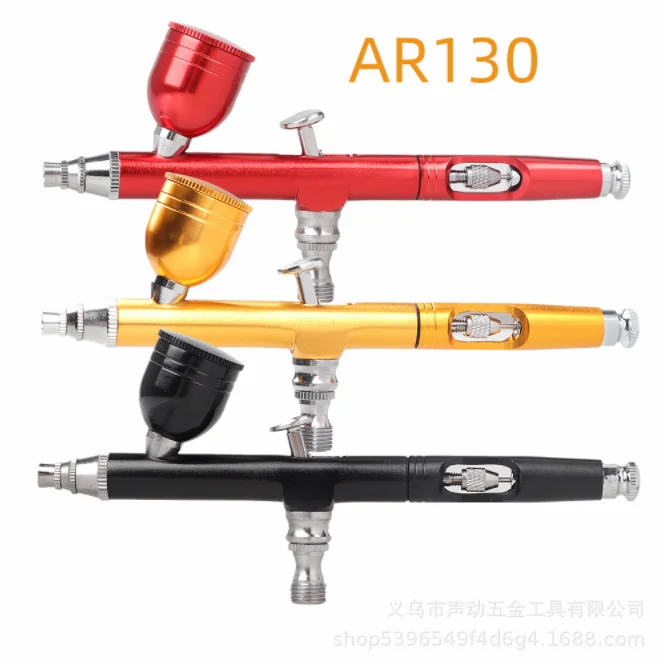 Airbrush Tool Dual Action Gravity Feed 0.3mm Nozzle Spray Gun Cake Decorating Brushes For Nail Manicure With Wrench Straw airbrush tool dual action gravity feed 0 2mm nozzle spray gun cake decorating brushes for nail manicure with wrench straw