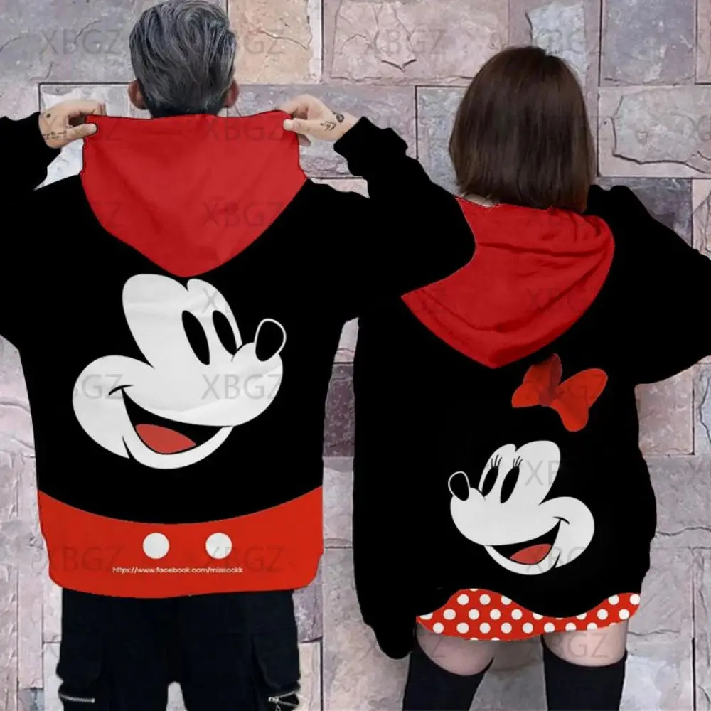 Sweatshirt Woman Y2k Disney Men's Sweatshirts Children's Hoodie Women's Couple Outfit 2022 Hoodies Mickey Clothing Fashion Top