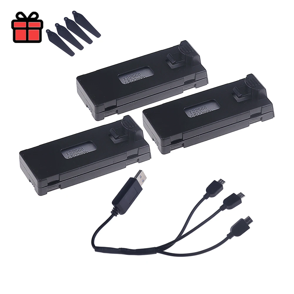 ตัวเลือกสินค้า แบตเตอรี่ชาร์จได้ 3.7V 6500mAh สำหรับโดรน RC