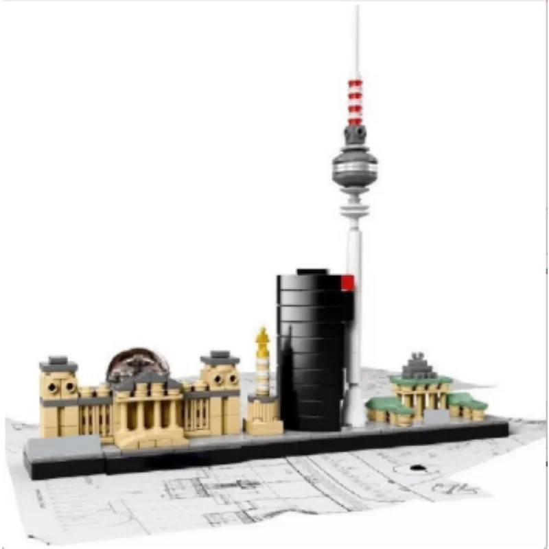 Urban Landmark Building Architectural Model Kit - Creative and Educational Toy Blocks Set (468 Pieces)