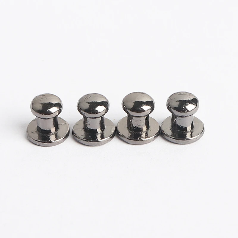 500sets 8mm Zinc Alloy 6 mm Round Head Stud Spot Screwback CraftLeather Bag Belt Chicago Button Screw Nail Rivet metal studs,metal binding screws