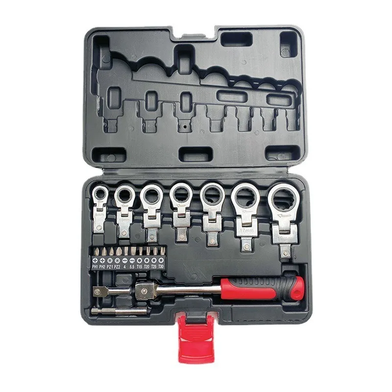 

Double Head Reversible Combination Spanner Set Maintenance Mechanic Universal Socket Wrench Tool Ratchet
