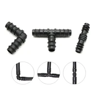 2/5/10 шт. полиэтиленовая труба для теплицы 16, 20, 25 мм, тройник, прямая коленчатая заглушка, фитинг для ирригационной трубы, аксессуары для орошения с микрораспылением — изображение 5