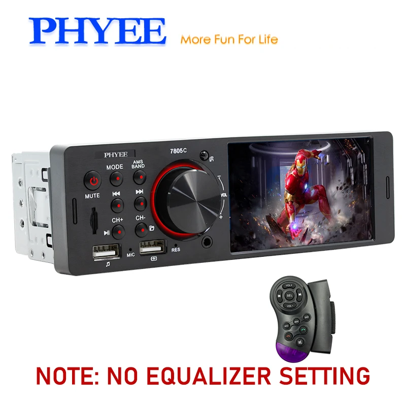 Autoradio Touch Screen 7 Pollici CTC 7801 HD - Android 12, 4GB RAM, 64GB ROM, GPS, WiFi, Bluetooth, USB, Micro SD, MP5, 4x55W - 4