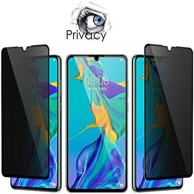 Huawei P Smart 2020 2019 Z S 용 3D 개인 정보 보호 화면 보호기 Huawei P Smart 2021 NFC Pro plus 용 스파이 방지 보호 유리
