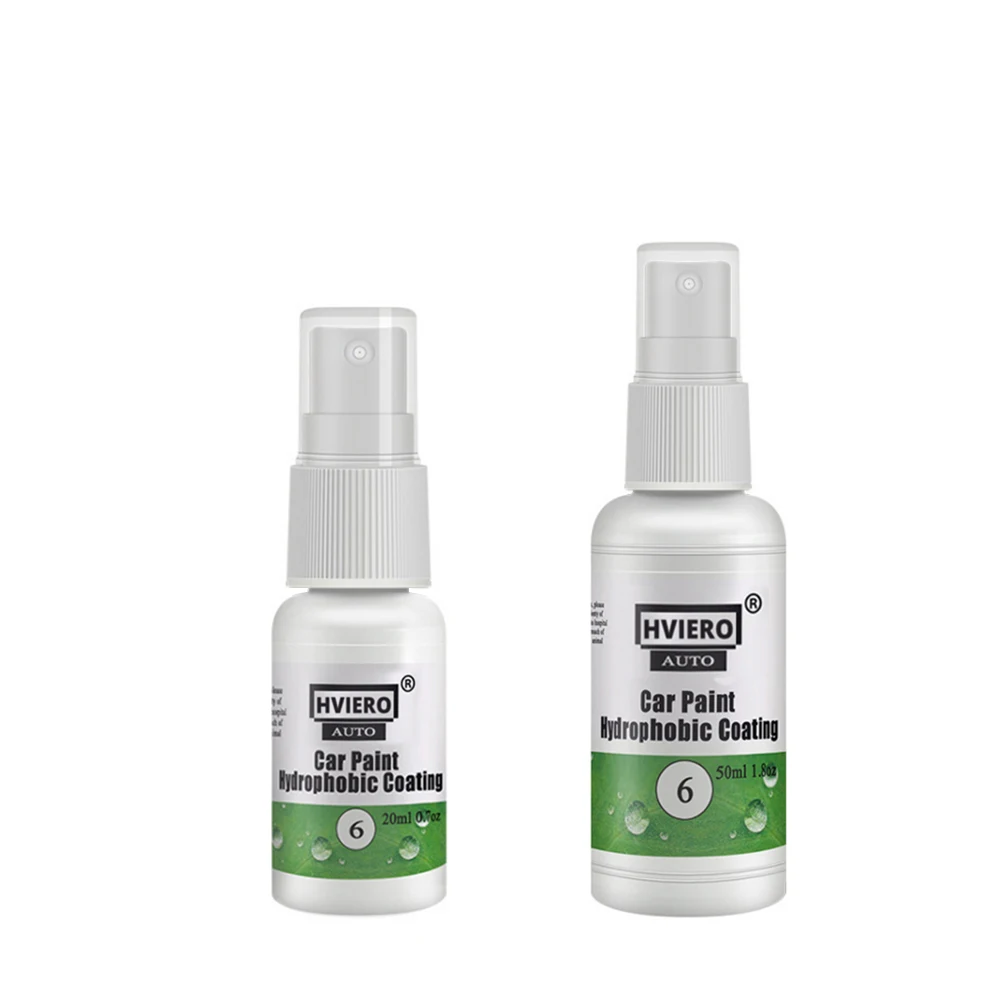 HVIERO-6 20/50ml Paint Sealant Care Polishing Hydrophobic Coating Anti Scratch Auto Spot Rust Nano Ceramic Cars Cleaner Lasting
