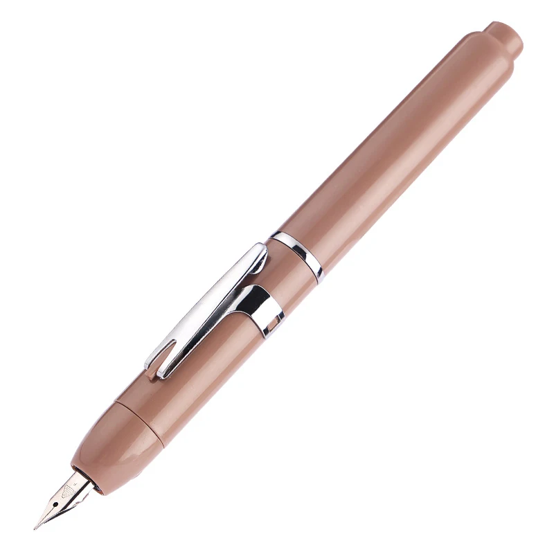 Lanbitou 3088 Smooth Press Fountain Pen Student Retractable EF Nib Resin Transparent Blue Pen Writing Stationery School Gift
