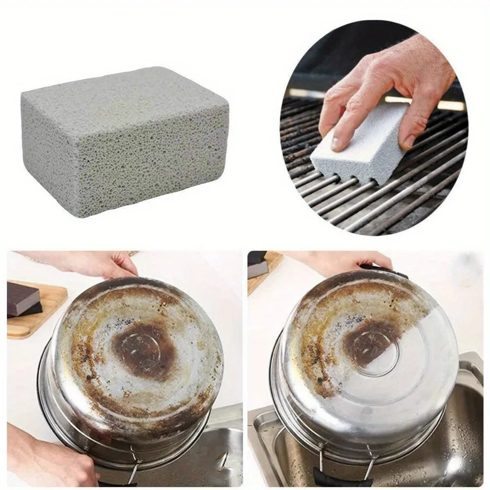 1pc BBQ Grill Grill Cleaning Brick Block Magic Stone Barbecue Cleaning Brush, Outdoor Camping Picnic, Cookware Barbecue Tool