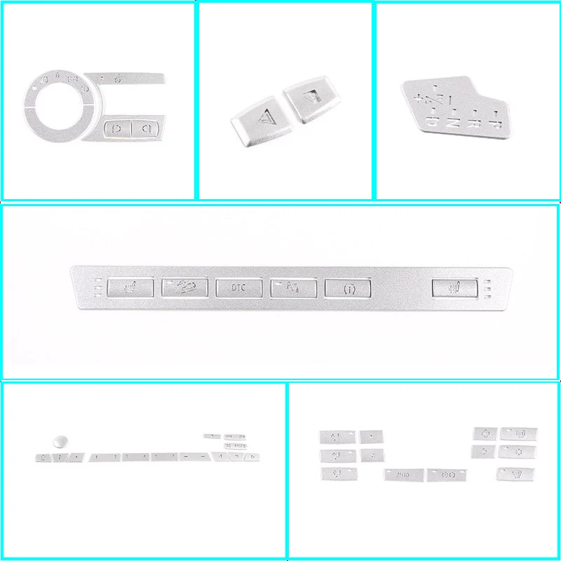 

Central Control CD Air Conditioning Button Stickers For BMW X3 E83 2006-2010 Sequins Stainless Steel Interior Car Accessories