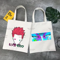 HISOKA MOROW Hunter X Hunter Graphic Anime Women's Travel Shopper Bags Reusable Shopping Bags Beach Bag Foldable Shoulder Bags