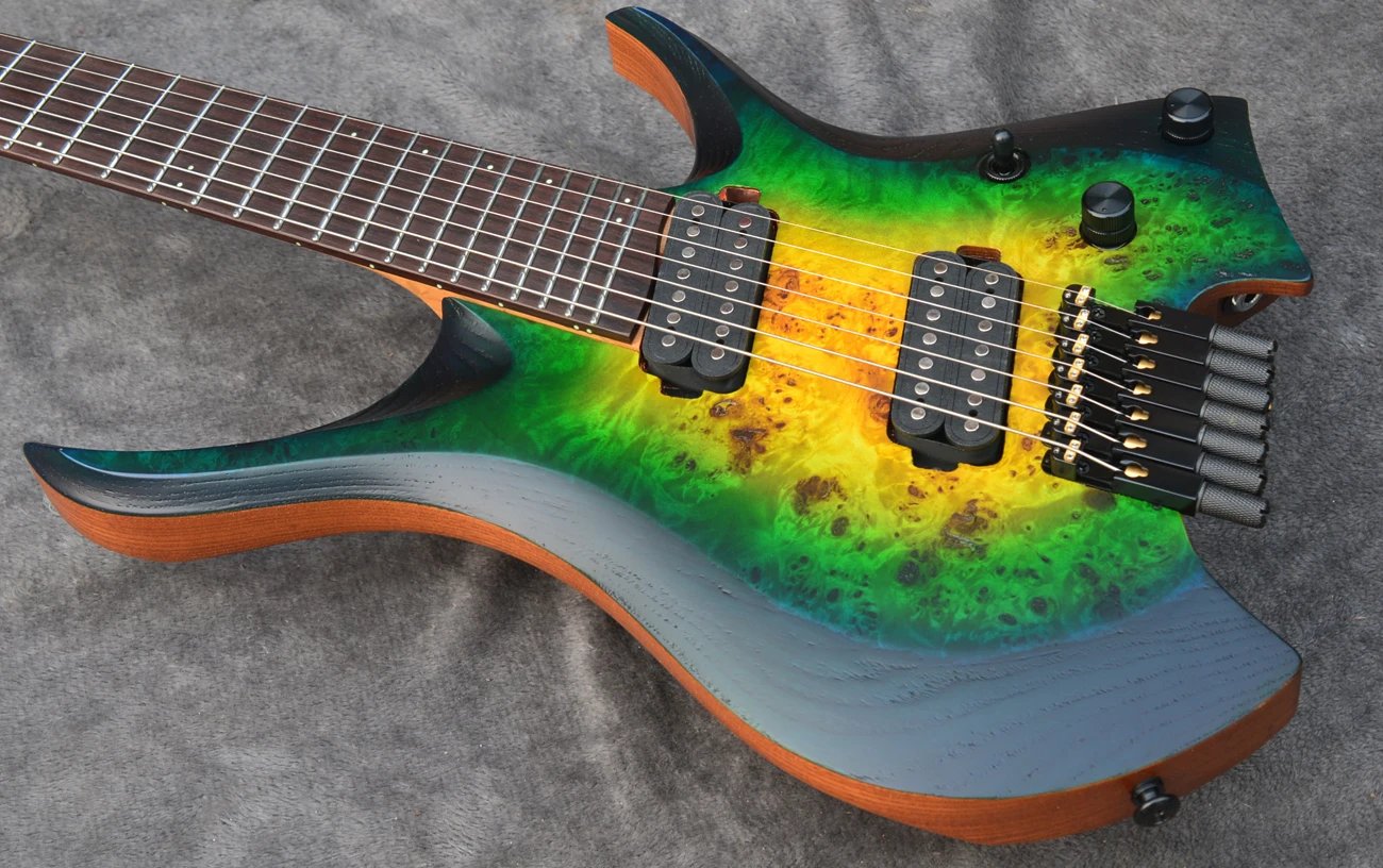 カラフルアートエレキギター ネックなし Ibanezエレキギターフェア