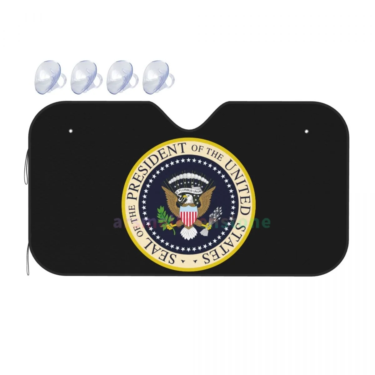 Seal Of The President Of The United States Car Reflective Sun Blocker Fits Small Sedans, Mini SUVs Standard Sunshade Car