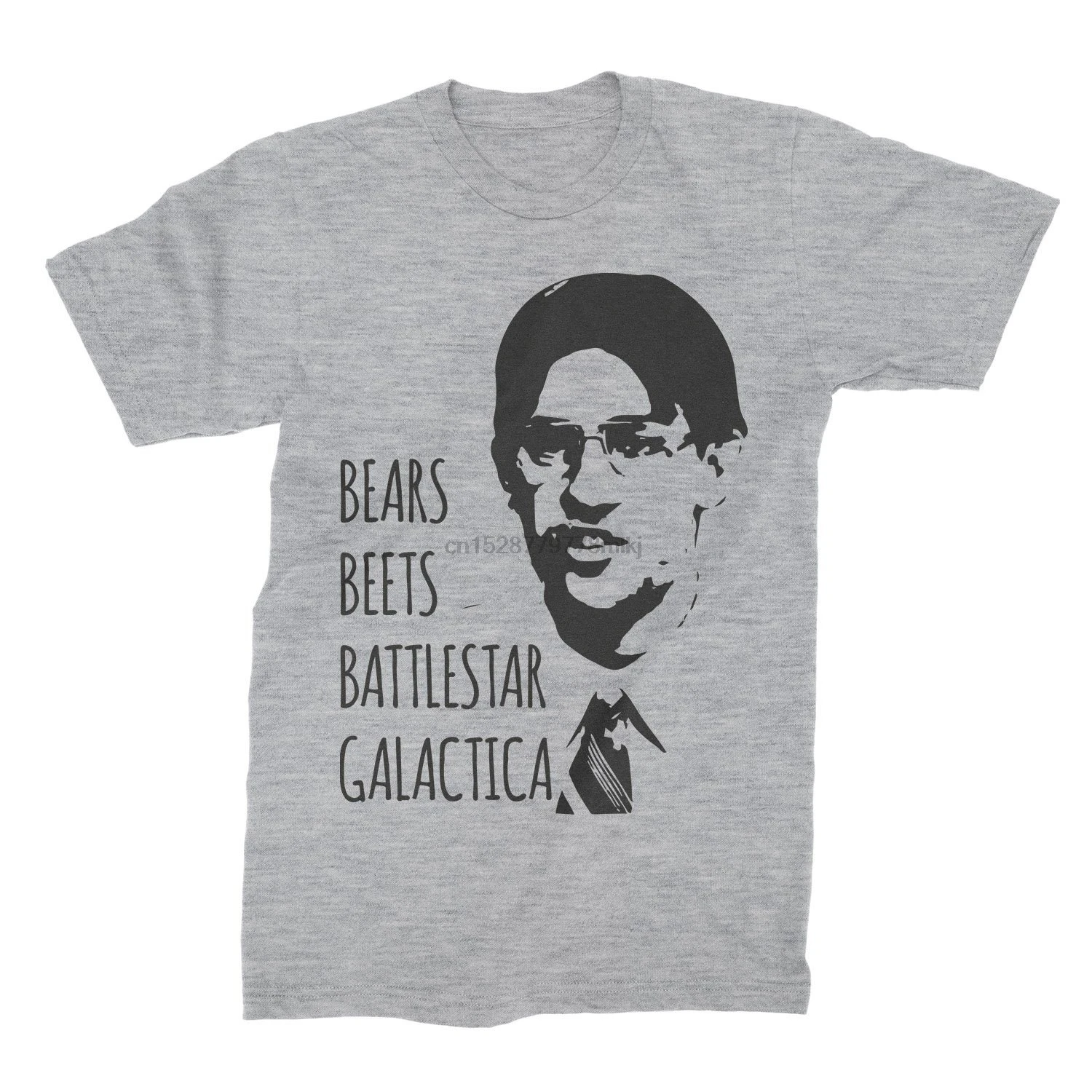 Футболка с надписью Медведи Beets Battlestar Галактика Офисная футболка Джим хэлперт