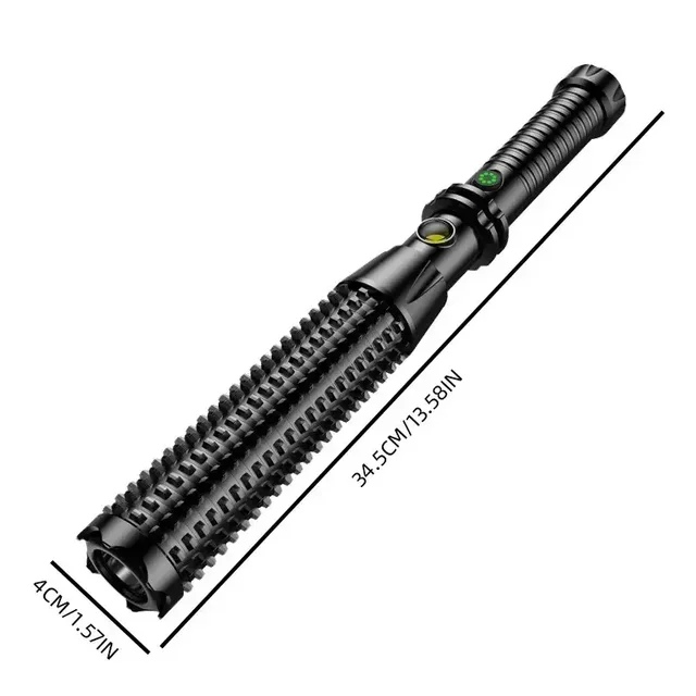 Powerful Wolf Tooth Lamp Rod Strong Light Charging Outdoor Super Bright Multi Functional Vehicle Self Defense Window Patrol 6