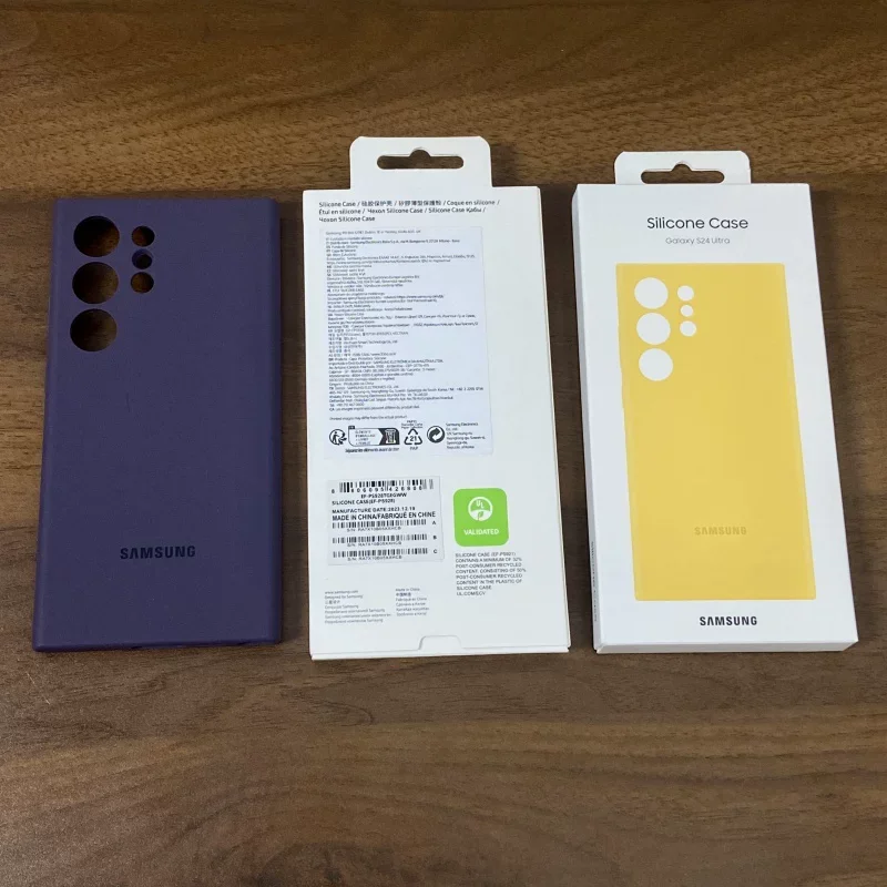 Premium Soft Silicone Case for Samsung Galaxy S24 Ultra - Full Protection Shell with Box