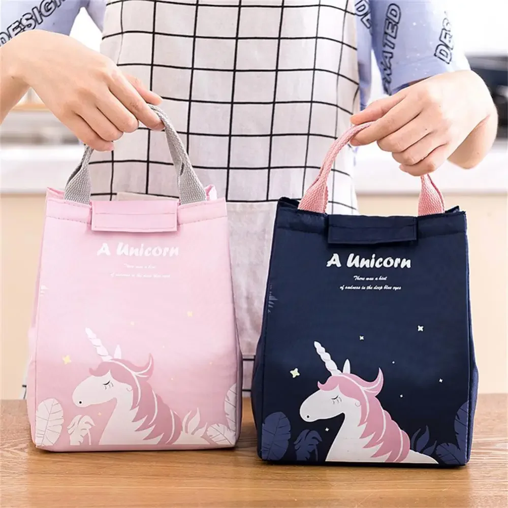 Thermal Insulated Lunch Box Thermal Breakfast Organizer Bento Pouch Dinner Insulation Bag Cartoon Cooler Lunch Bag Lunch Bag