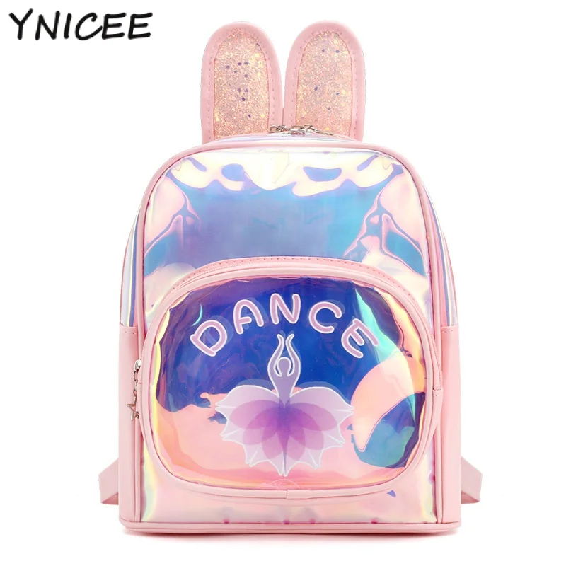 

Kids Sequins Cute Laser Ballet Dance Waterproof Backpack for Teens Toddler Girls Princess Ballerina Dancing Storage Daypack Bag