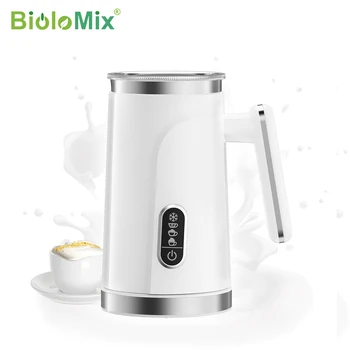 BioloMix,4 in 1 Automatic Hot and Cold Milk Frother Warmer for Latte, Foam Maker, Hot Chocolates, Cappuccino 1