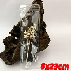 Transparent PVC Jewelry Pouches - Zip Storage Bags for Anti - Oxidation Necklace Display (S)