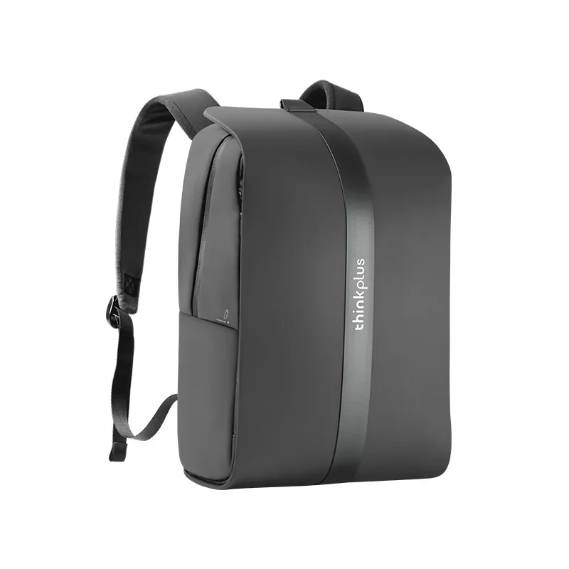 Lenovo Thinkplus 패션 기하학 배낭, 16 인치 노트북 가방, 3 창고, 12 영역 PU 및 나일론 내마모성 방수