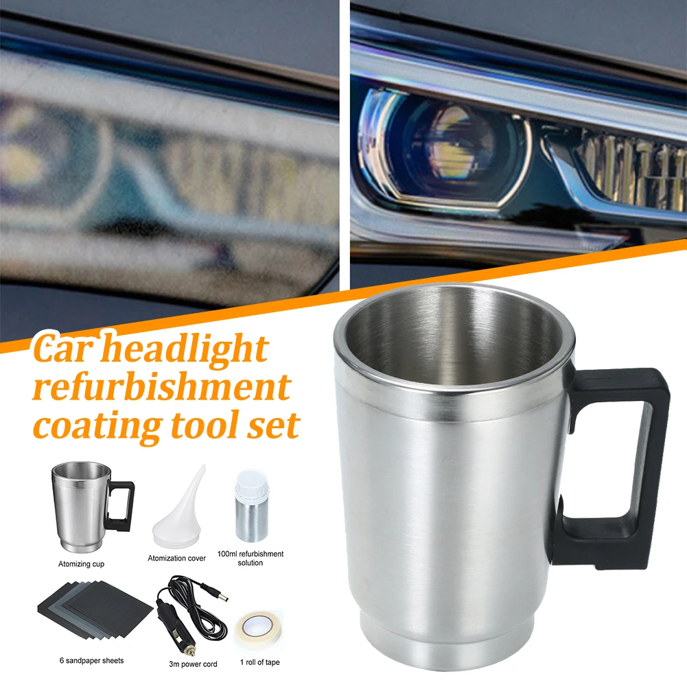 

800ML Car Headlights Renovation Kit Chemical Liquid Polymer Automotive Polishing Care Tool Polymer Headlight Repair Restoration