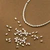 5pcs/Lot 925 Sterling Silver Triangle Geometry Small Loose Beads 4x3mm Handmade Bead Spacers Bracelets DIY Jewelry Accessories 1