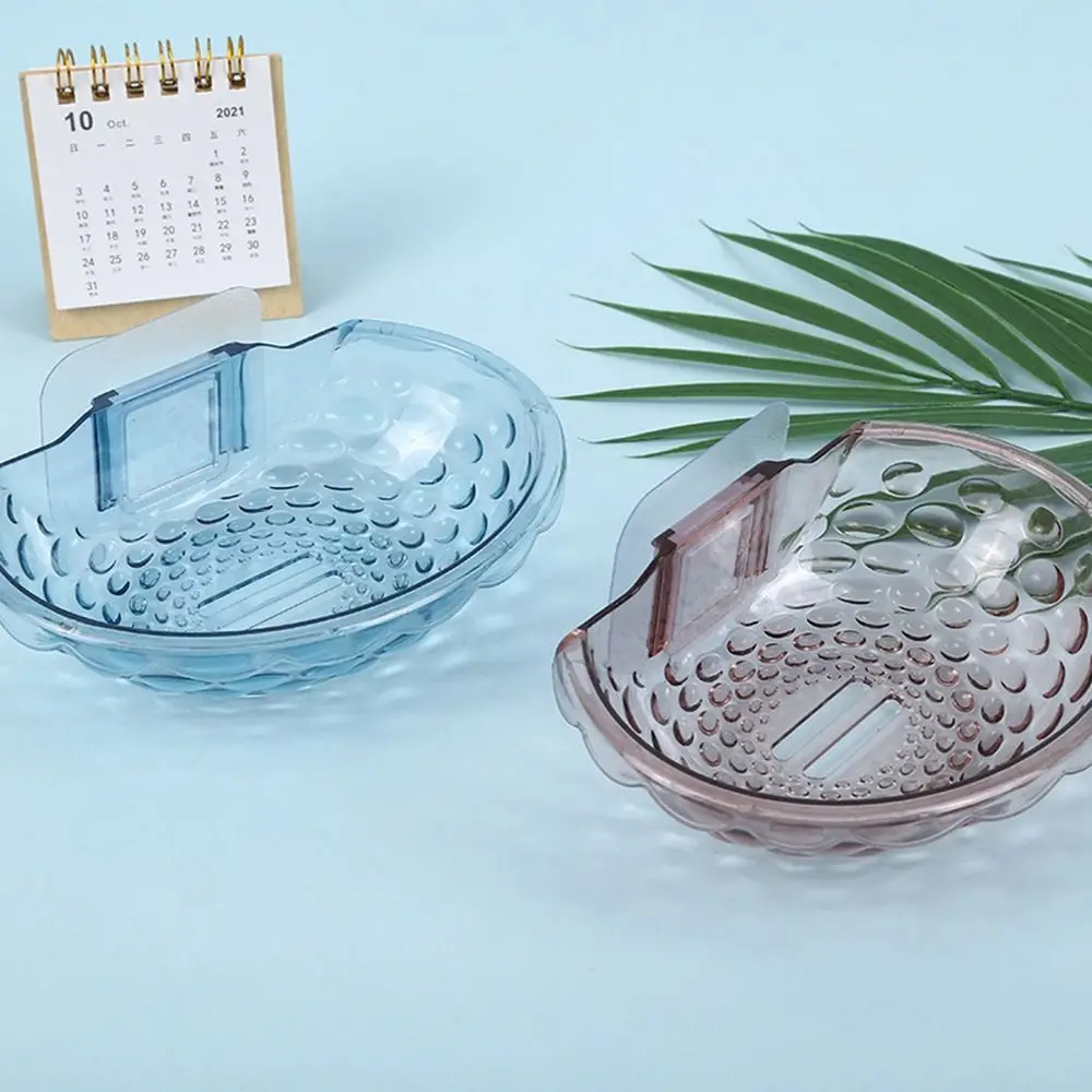 

Free Punch Soap Dish High Quality Self Draining Plastic Soap Holder Strong Viscose Wall Hanging Soap Drain Rack Kitchen