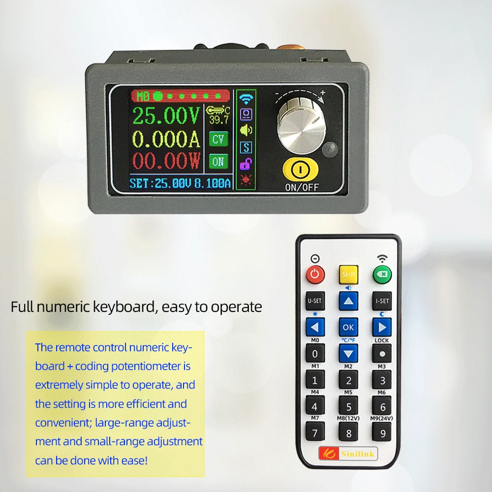 400W 50V 8A Variable DC DC Buck Converter CC CV Adjustable Power Supply Module Laboratory Step-Down Voltage Regulator WIFI APP