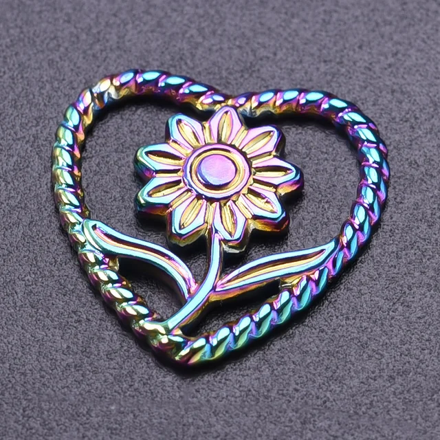 Stainless Steel Pendants Charm Nature Set 5pcs 39