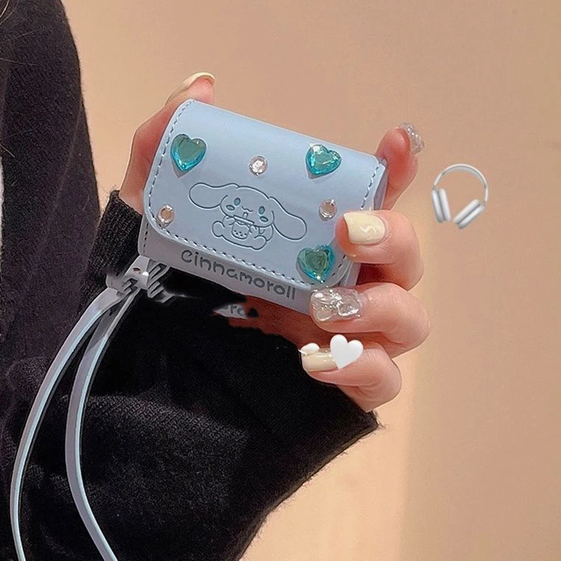 

Sanrio Headphone Case Cinnamoroll Accessories Cute Beauty Cartoon Anime Kawaii Apply Airpods Pro12 Drop-Proof Toy for Girls Gift