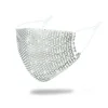 Hot Sale Color Rhinestone Mask Personality Color Diamond Internet Celebrity Flash Diamond Fashion Mask Female Breathable 4