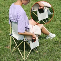 Foldable Camping Chairs with Strong Bearing Capacity and Hi-density Nylon Oxford Suitable for Travel Beach Sports 2