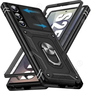 Coque pour Samsung A17 A16 A56 A55 A36 A35 A26 S25 S24 S23 Ultra FE robuste avec caméra 360 couverture Capa Fundas