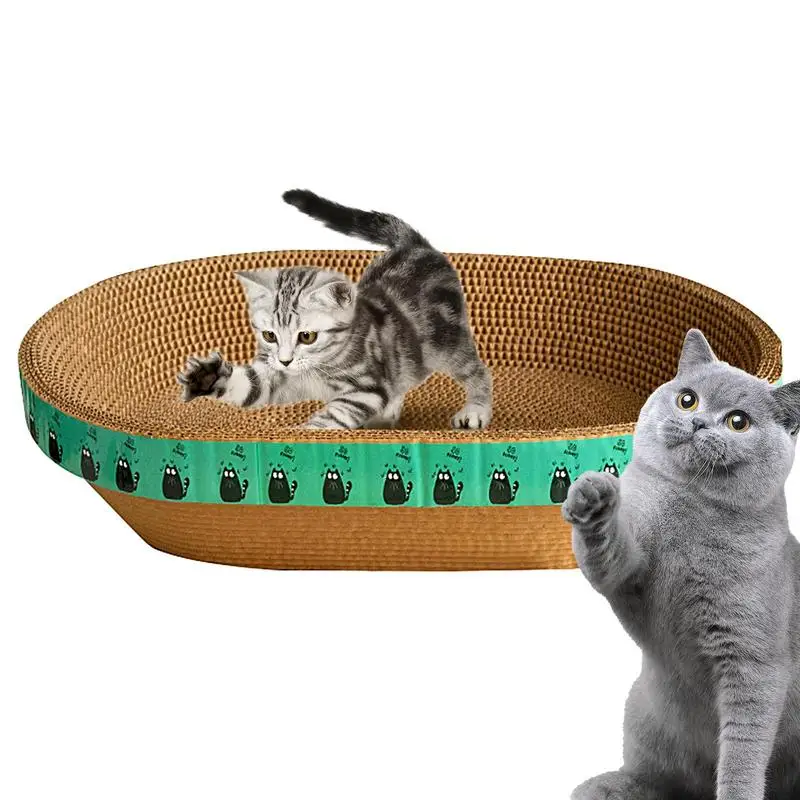 

Corrugated Cat Lounge Scratcher Sturdy Corrugated Paper Scratcher With High Density Cat Furniture For Study Room Kitten's Nest