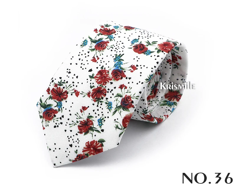 47 Styles Floral Ties For Men Women Elegant Beautiful Flower Printed Necktie Narrow Skinny Cravat Fit Wedding Party Workplace