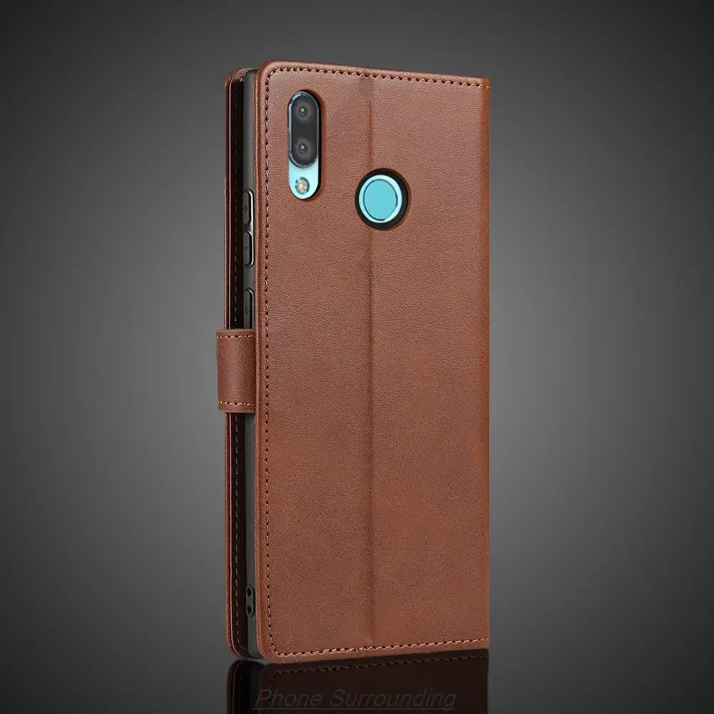 Elegant PU Leather Wallet Flip Case – Retro Protective Cover with Lanyard