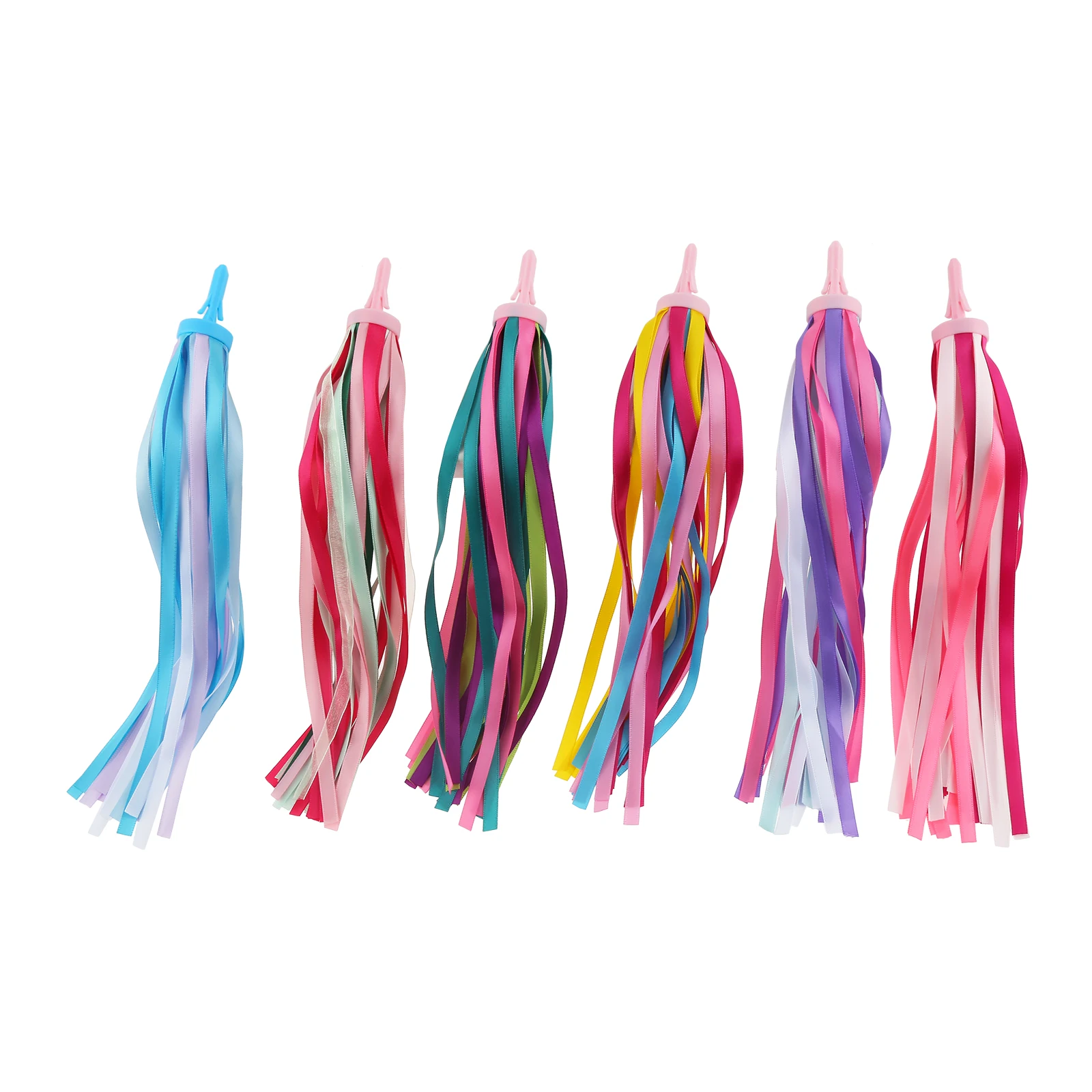 2Pcs Bicycle Handlebar Streamers Colorful Tassel Children Kids Scooter Bike Bicycle Decor Ribbon Tassel Ribbons Girl Boys Gift