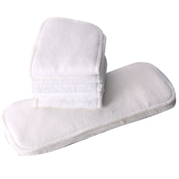 1 pz/3 pz/5 pz Pannolino In Microfibra Lavabile A Quattro strati Resuable Per Adulti Inserto Pannolino Durevole Traspirante Vecchio di Pannolini