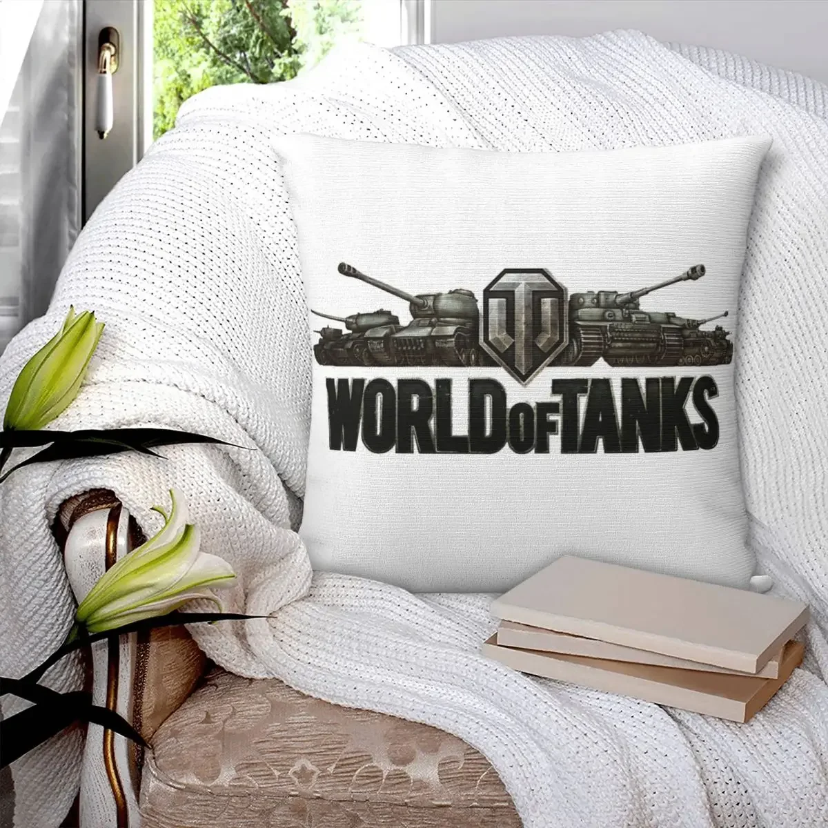 

Квадратная наволочка World Of Tanks, наволочка из полиэстера, декоративная комфортная Наволочка на молнии для дома, спальни