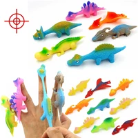 5/10PCS Funny Finger Catapult Dinosaur Slingshot Sticky Wall Toys for Adults and Kids Vent Decompression Catapult Dinosaur Toy 1