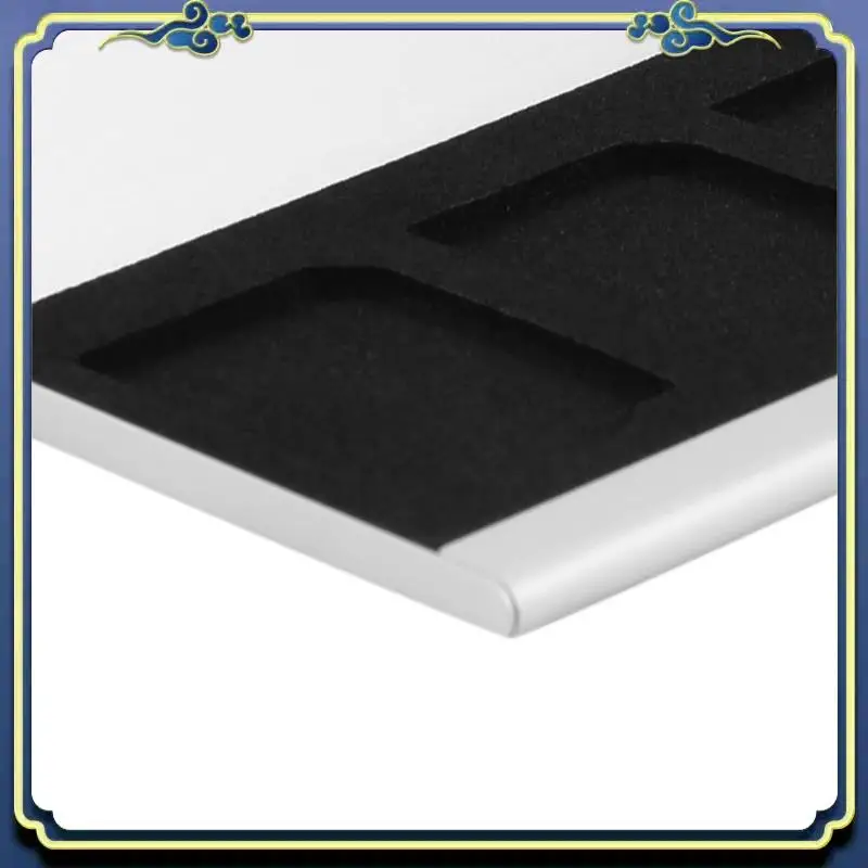 A86P-6X 알루미늄 합금 메모리 카드 케이스 카드 박스 홀더 3개의 SD 카드용