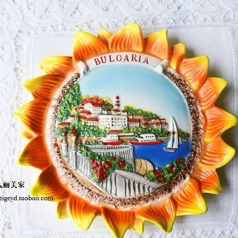 19-20cm Hand-painted Spain Barcelona Italy Belgium Serbia Tour Turkey Travel Souvenir Home Decoration Display Wall Hanging Plate 4